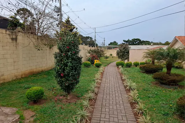 Jardim e circulação